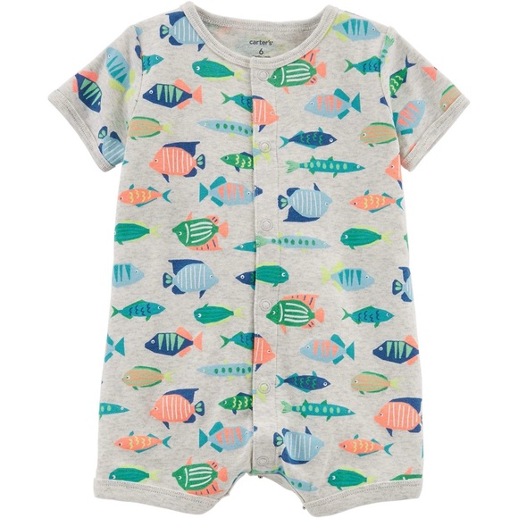 Carter's Other - Carter’s Baby Boy Summertime Fish Romper